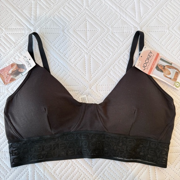 Jockey Women's  Black Bralette Size L - Picture 1 of 7